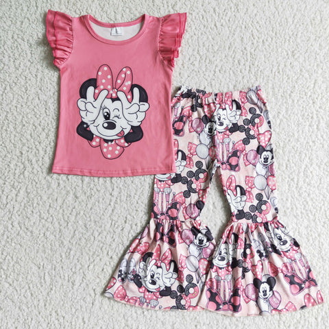 GSPO0092 baby girl clothes cartoon spring fall outfits