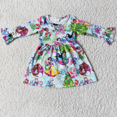 6 A16-17 toddler girl clothes girl  winter long sleeve princess dress-promotion 2023.10.28