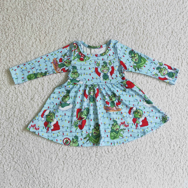 GLD0103 toddler girl dresses christmas dress