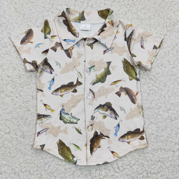 BT0179 baby boy clothes fish summer tshirt