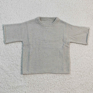 GT0142 toddler clothes grey sweater tshirt