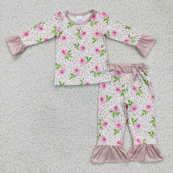 GLP0367 baby girl clothes floral winter outfits