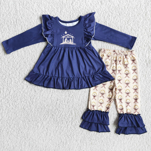6 B11-25 baby girl clothes navy jesus winter outfits-promotion 2023.12.2