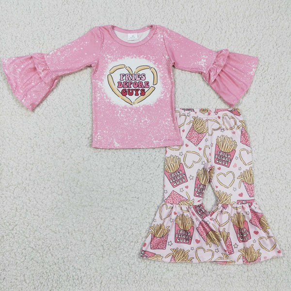 GLP0354 baby girl clothes fries valentines day outfits
