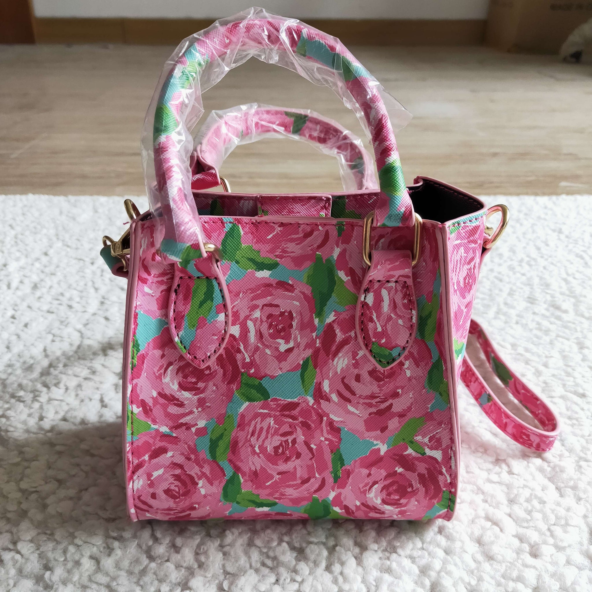 BA0024 floral rose bag