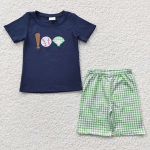 BSSO0194 toddler boy clothes baseball shorts outfit