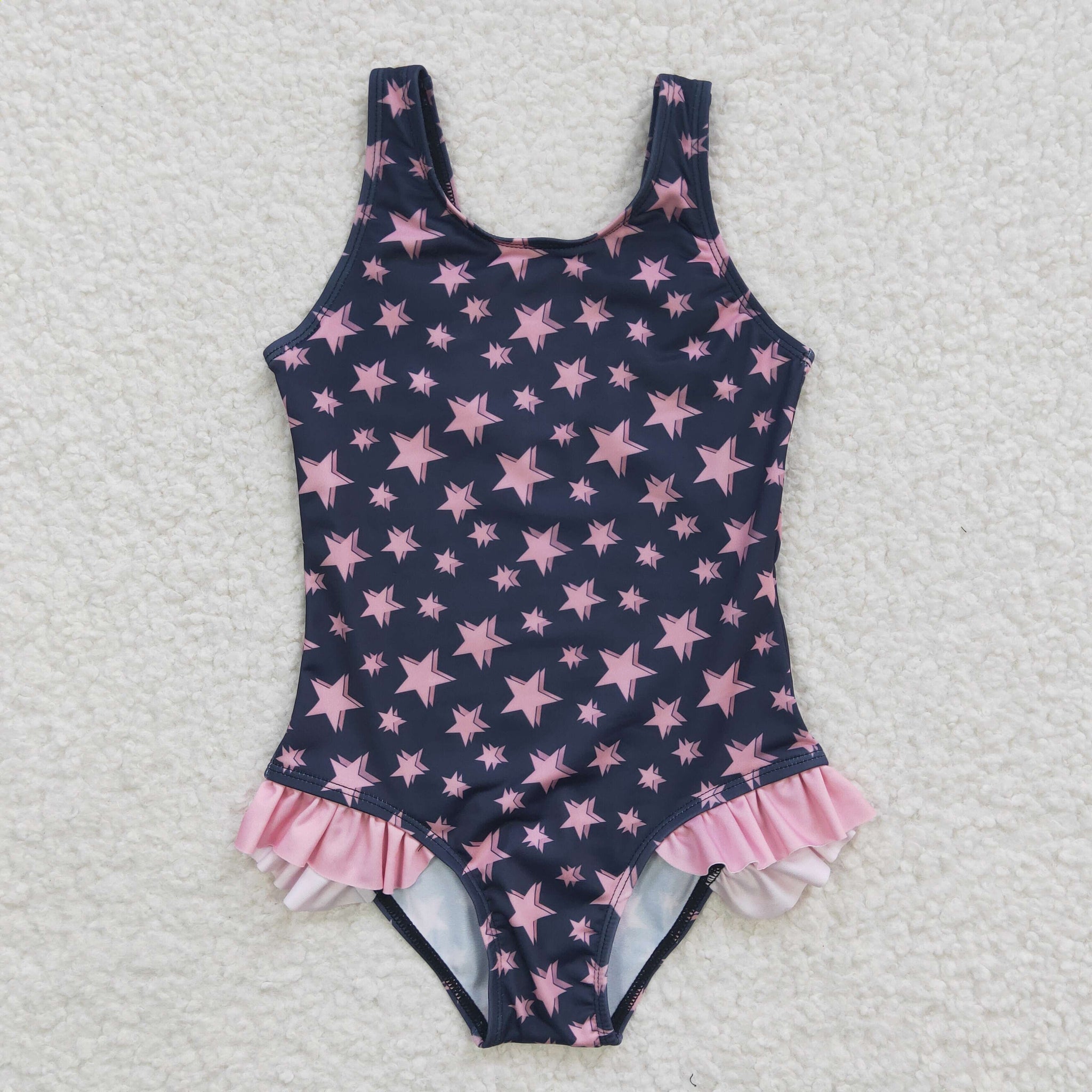 S0048 baby girl clothes july 4th patriotic summer swimsuit
