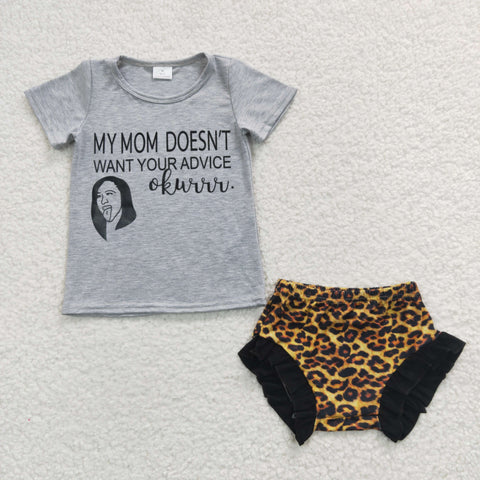 C4-1 baby girl clothes leopard summer outfit my mum don't want you advice okay-promotion 2024.3.23 $5.5