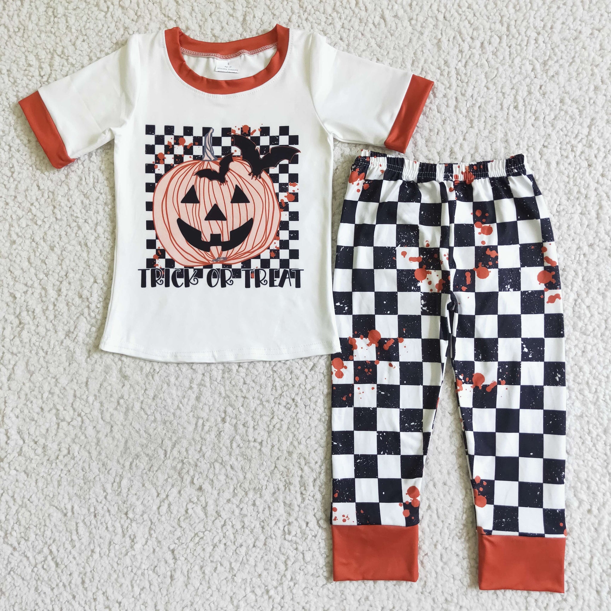 BSPO0028 boy halloween clothes short sleeve set