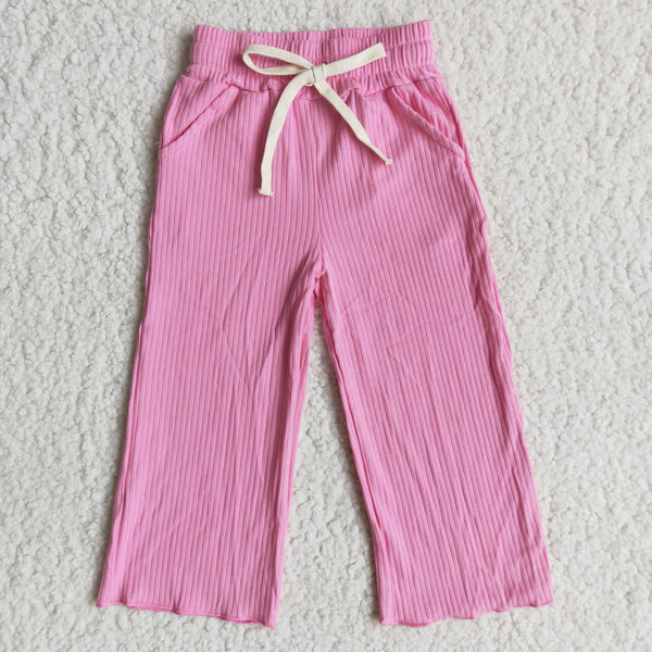 girl spring cotton colorful long pants