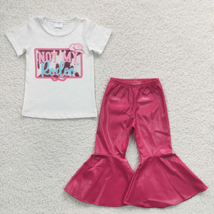 GSPO0471 baby girl clothes not my rodeo fall spring outfits