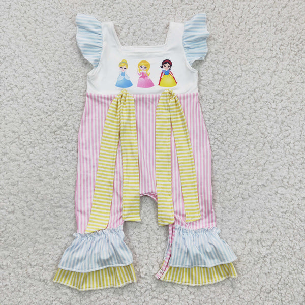 SR0139 baby girl clothes princess summer romper