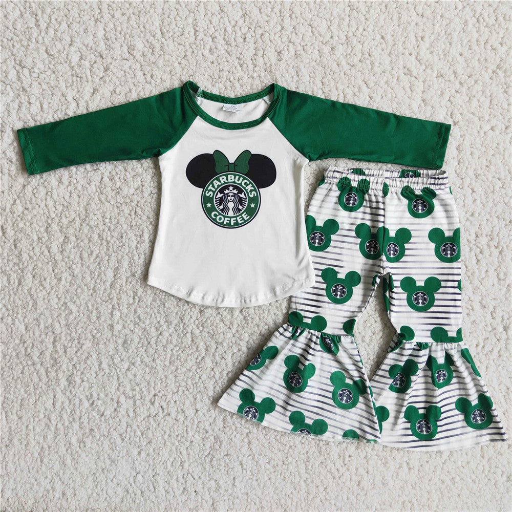 6 A1-29 RTS baby girl clothes green cartoon winter outfits-promotion 2023.7.31