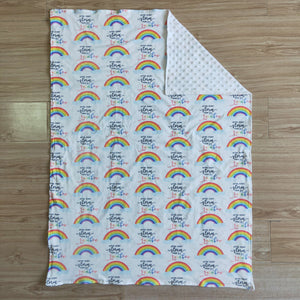 newborn rainbow baby blanket