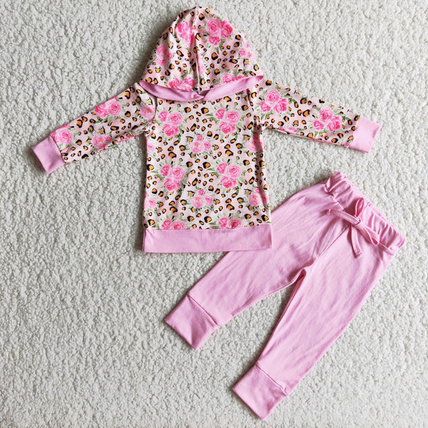 6 C7-22 girl cute pink hoodies winter long sleeve set-promotion 2023.11.25
