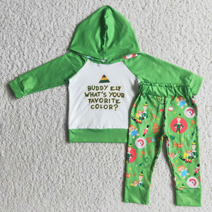 6 A7-20 baby boy clothes green hoodies winter outfits