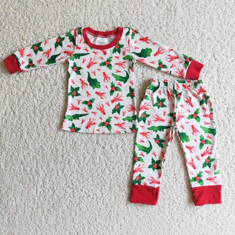 6 C9-19 baby boy clothes crawfish winter pajams set-promotion 2023.11.4
