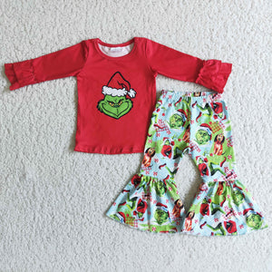 6 C9-25 red cartoon baby christmas outfit newborn girl clothes-promotion 2023.11.11