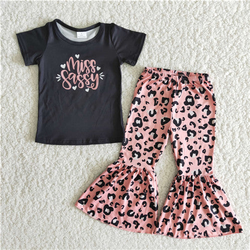 B14-14 baby girl clothes black sassy fall spring outfits-promotion 2023.12.30