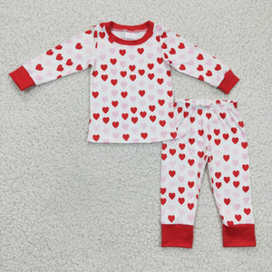 GLP0360 baby girl clothes heart valentines day set