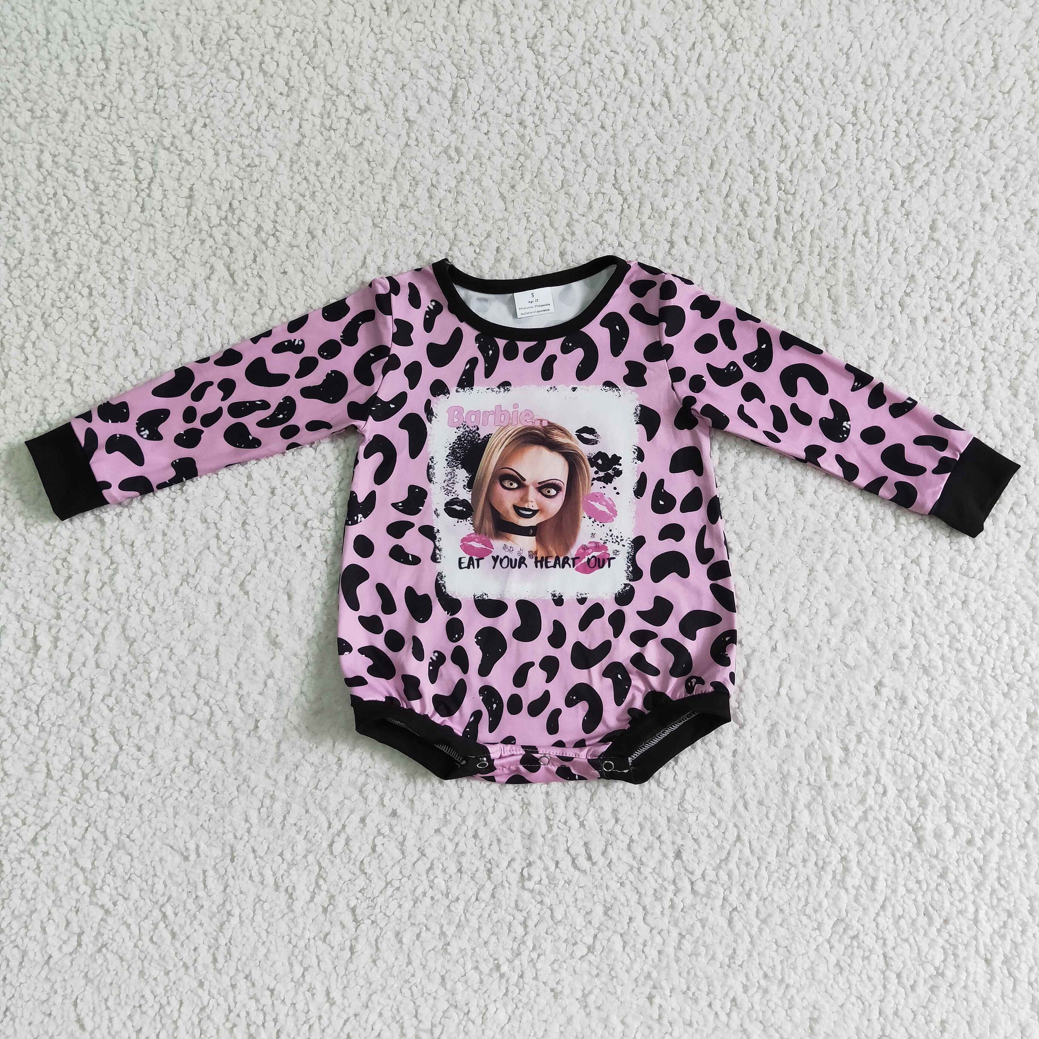 LR0142 baby girl clothes  long sleeve bubble