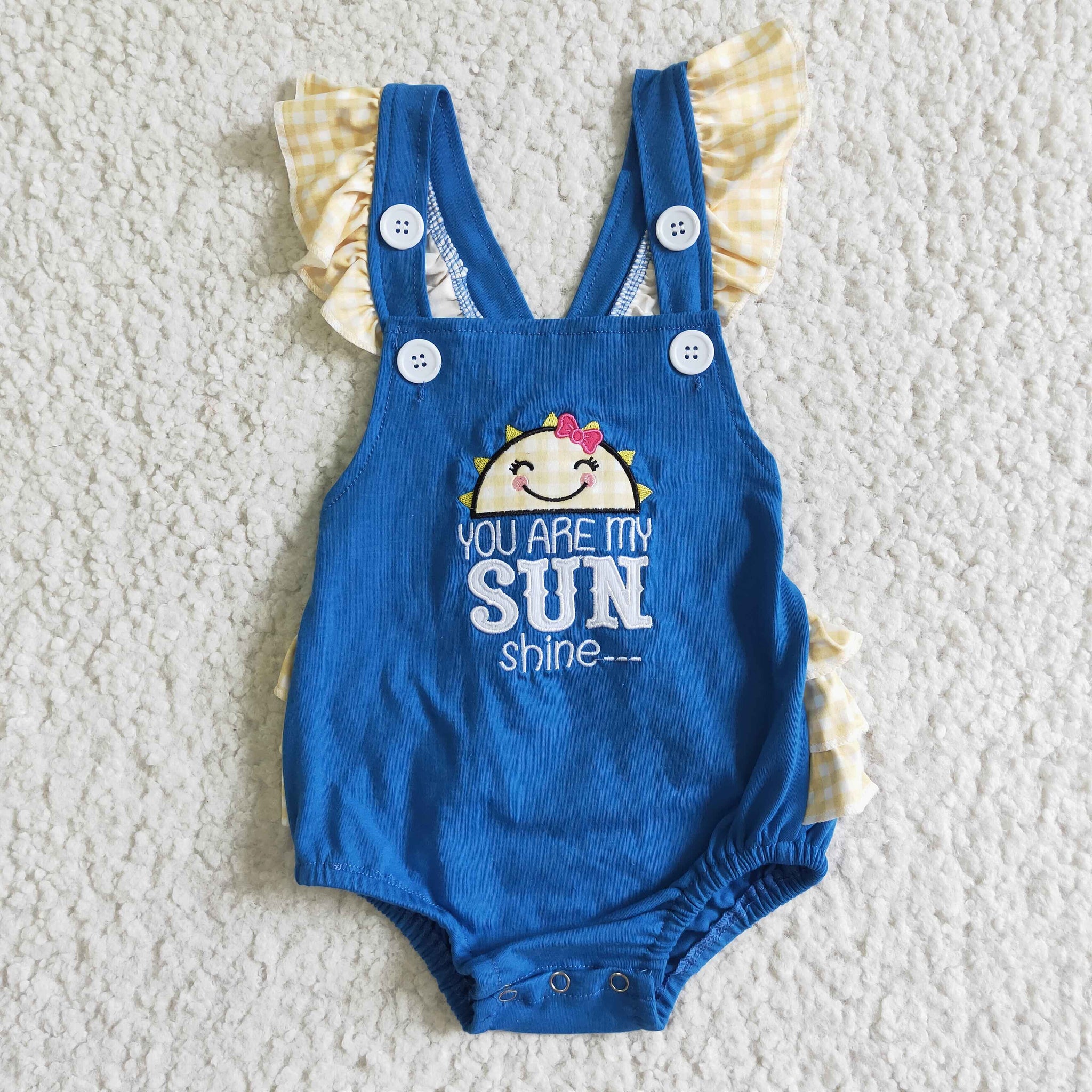 SR0035 girl summer lace you are my sunshine bubble