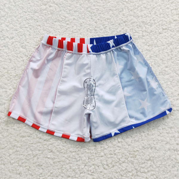 S0089 baby boy clothes july 4th patriotic summer swim shorts
