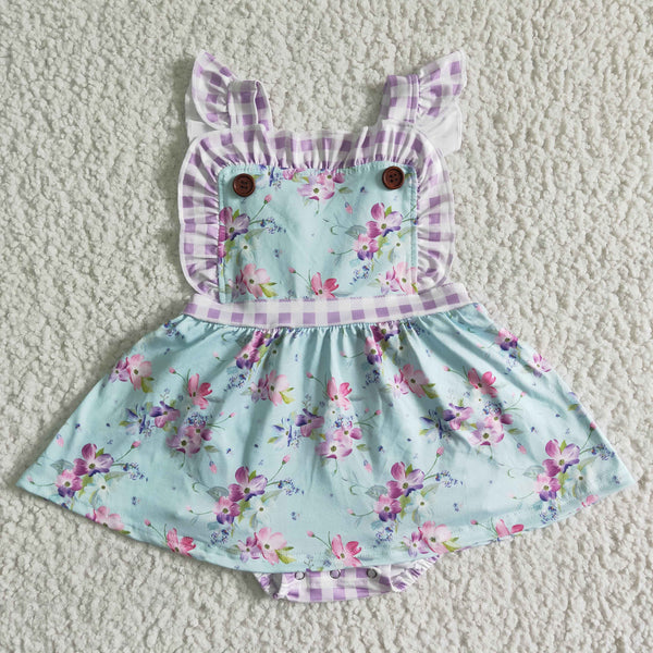 kids clothing purple floral matching clothes