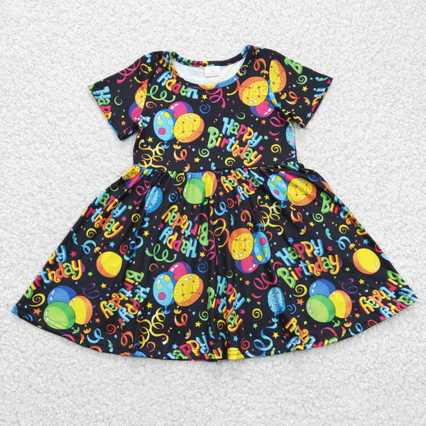 GSD0182 baby girl clothes happy birthday day dress