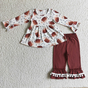 GLP0267 baby girl clothes football winter outfits