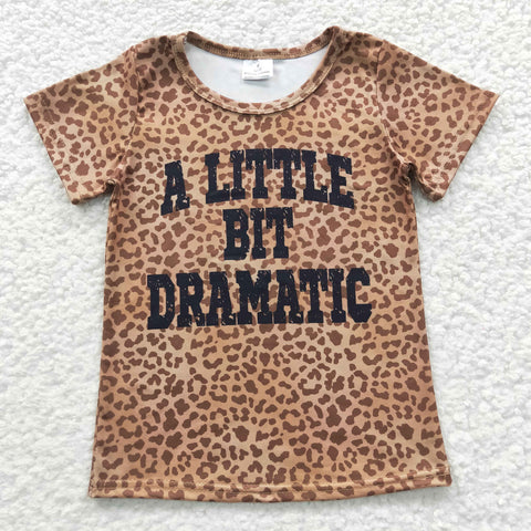 BT0219 baby clothes leopard a little bit dramatic summer tshirt