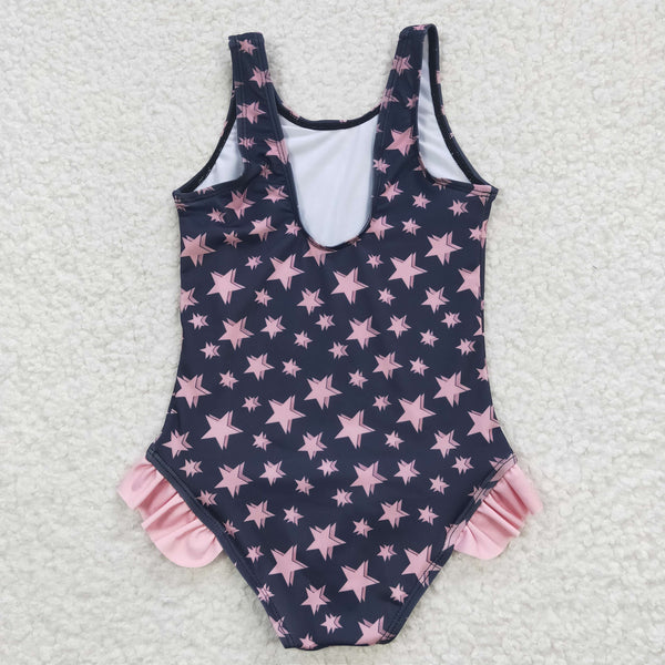 S0048 baby girl clothes july 4th patriotic summer swimsuit