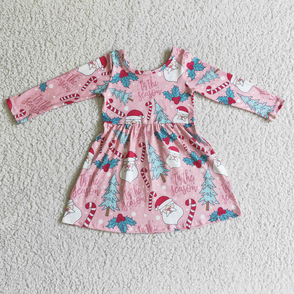 GLD0149 toddler girl dresses christmas dress