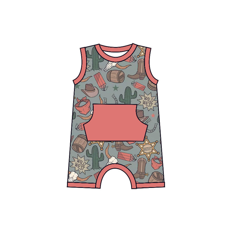 SR0135 pre-order baby boy clothes summer romper