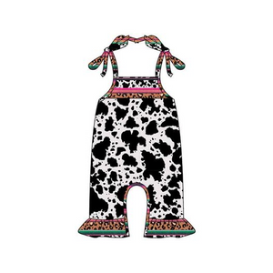 SR0231 pre-order baby clothes leopard summer romper