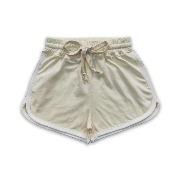 SS0095 girl summer clothes cream knit cotton summer bottom baby summer shorts