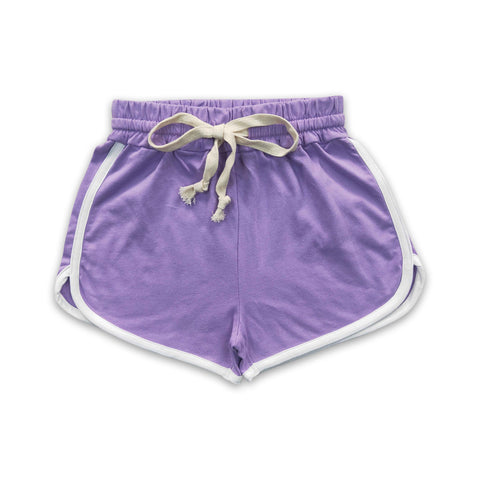 SS0097 girl summer clothes purple knit cotton summer bottom baby summer shorts