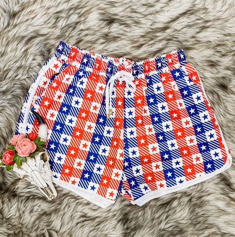 SS0254 pre-order adult clothes 4th of July patriotic adult women summer shorts