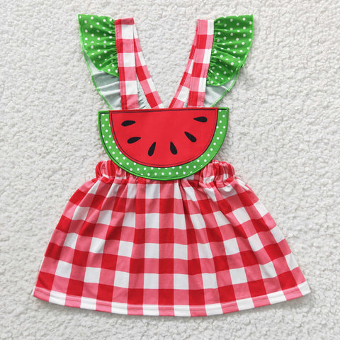 GSD0234 toddler girl clothes watermelon summer dress