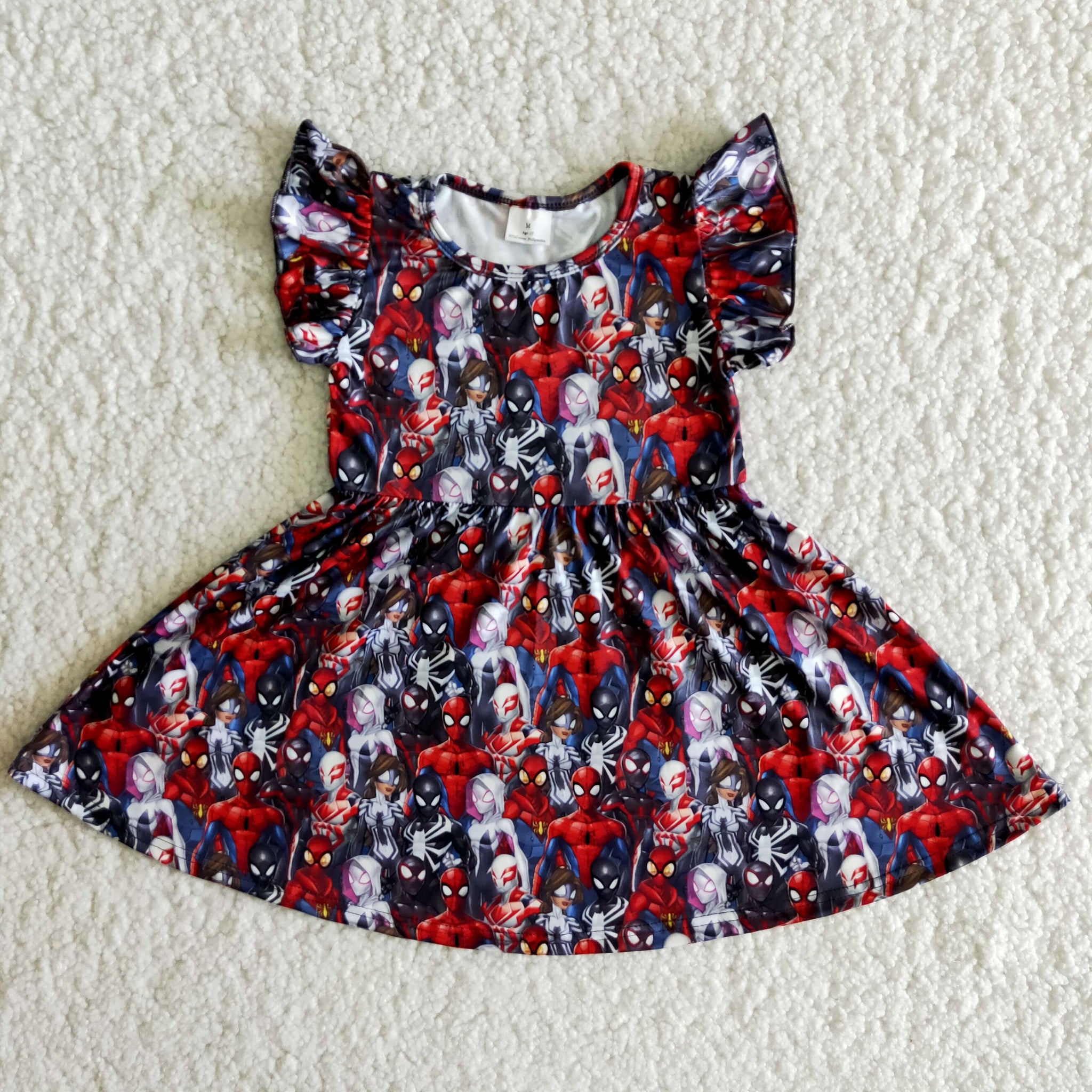B11-7 baby girl clothes cartoon pearl summer dress