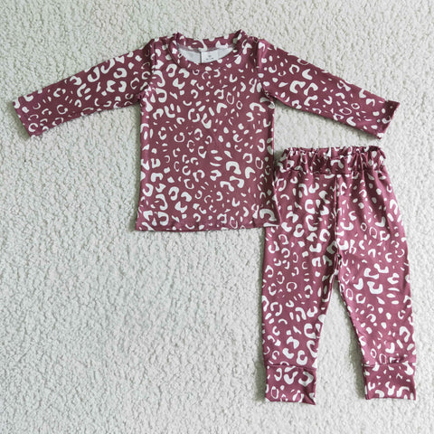 GLP0199 kids winter clothes long sleeve kids pajamas
