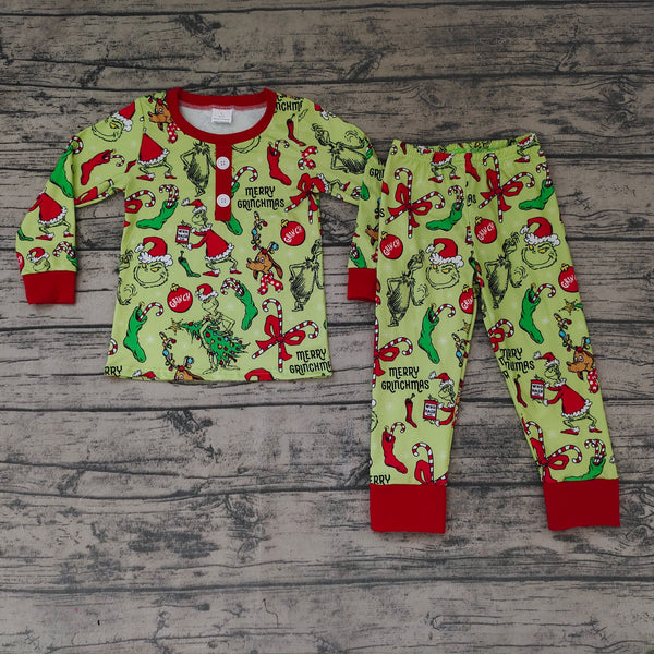 BLP0073 toddler christmas outfit pajamas set