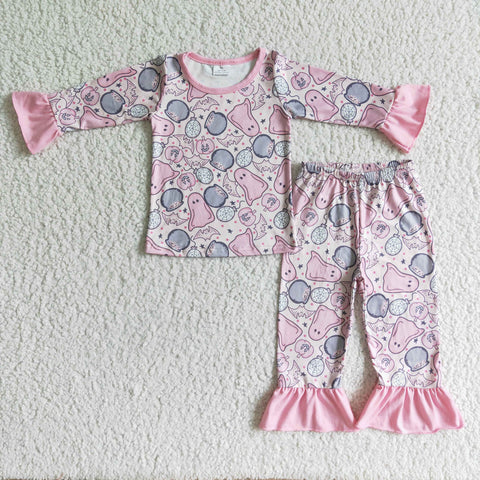 GLP0003 girl pink winter pajamas