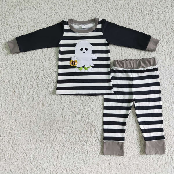 BLP0018 toddler halloween outfit  stripe pajamas