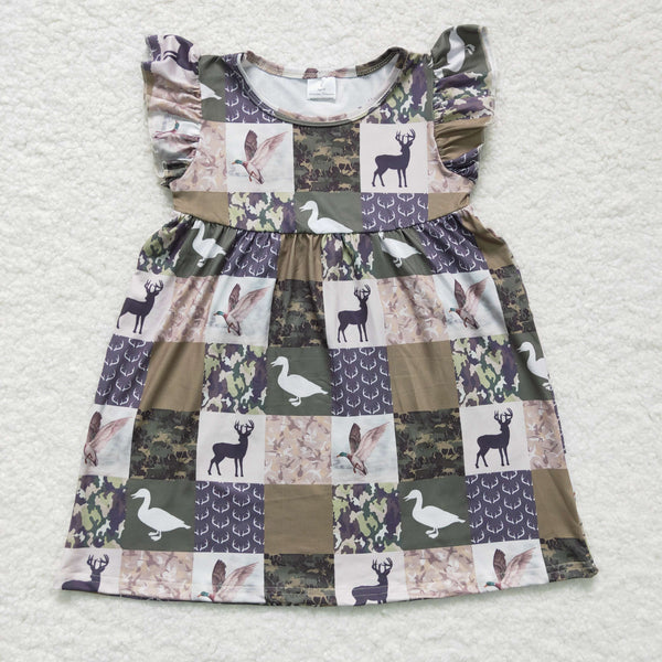 GSD0152 baby girl clothes deer pear summer dress