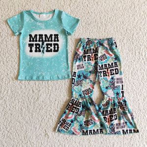 GSPO0211 baby girl clothes mama tired fall spring outfits