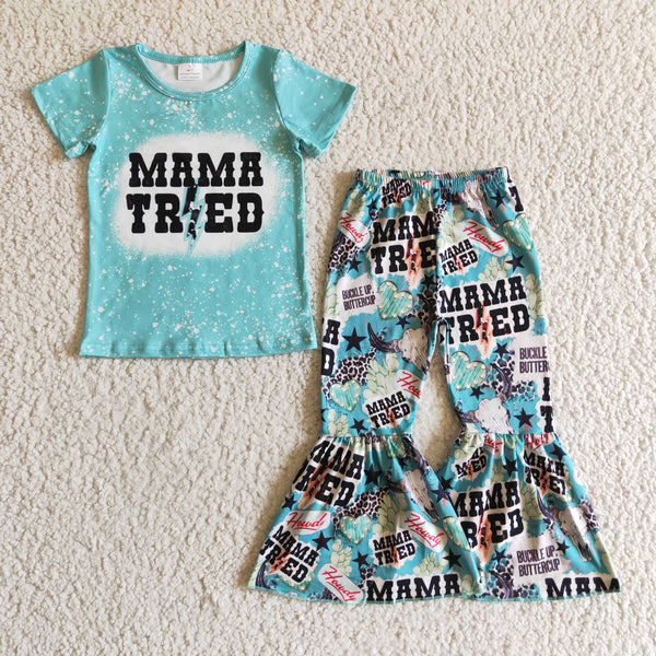 GSPO0211 baby girl clothes mama tired fall spring outfits
