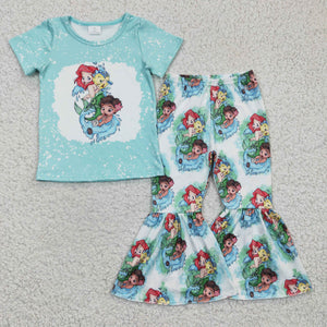 GSPO0393 baby girl clothes mermaid fall spring outfits
