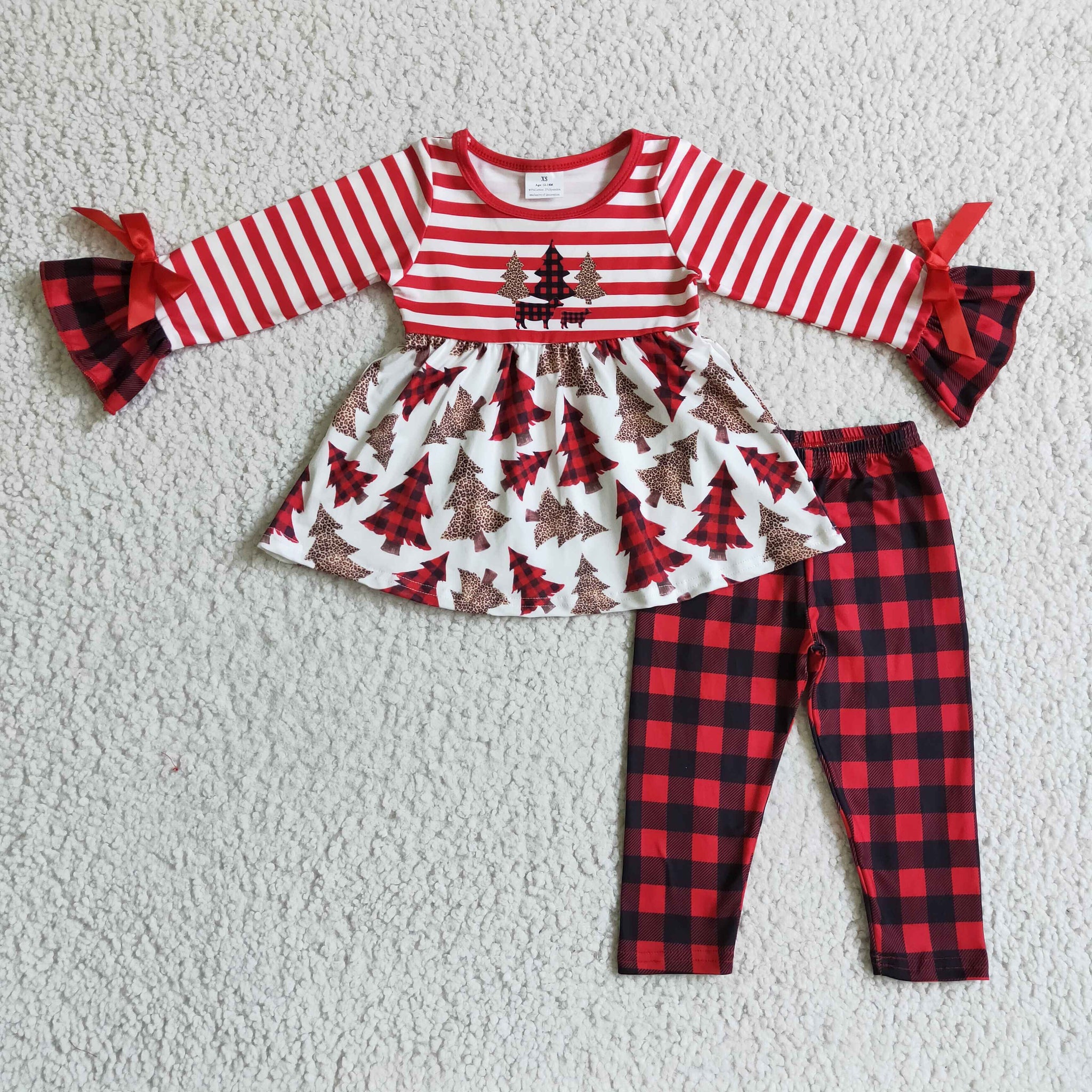 GLP0084 baby girl clothes tree winter outfits