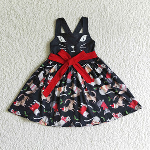 GSD0140 toddler girl clothes sleeveless christmas dress